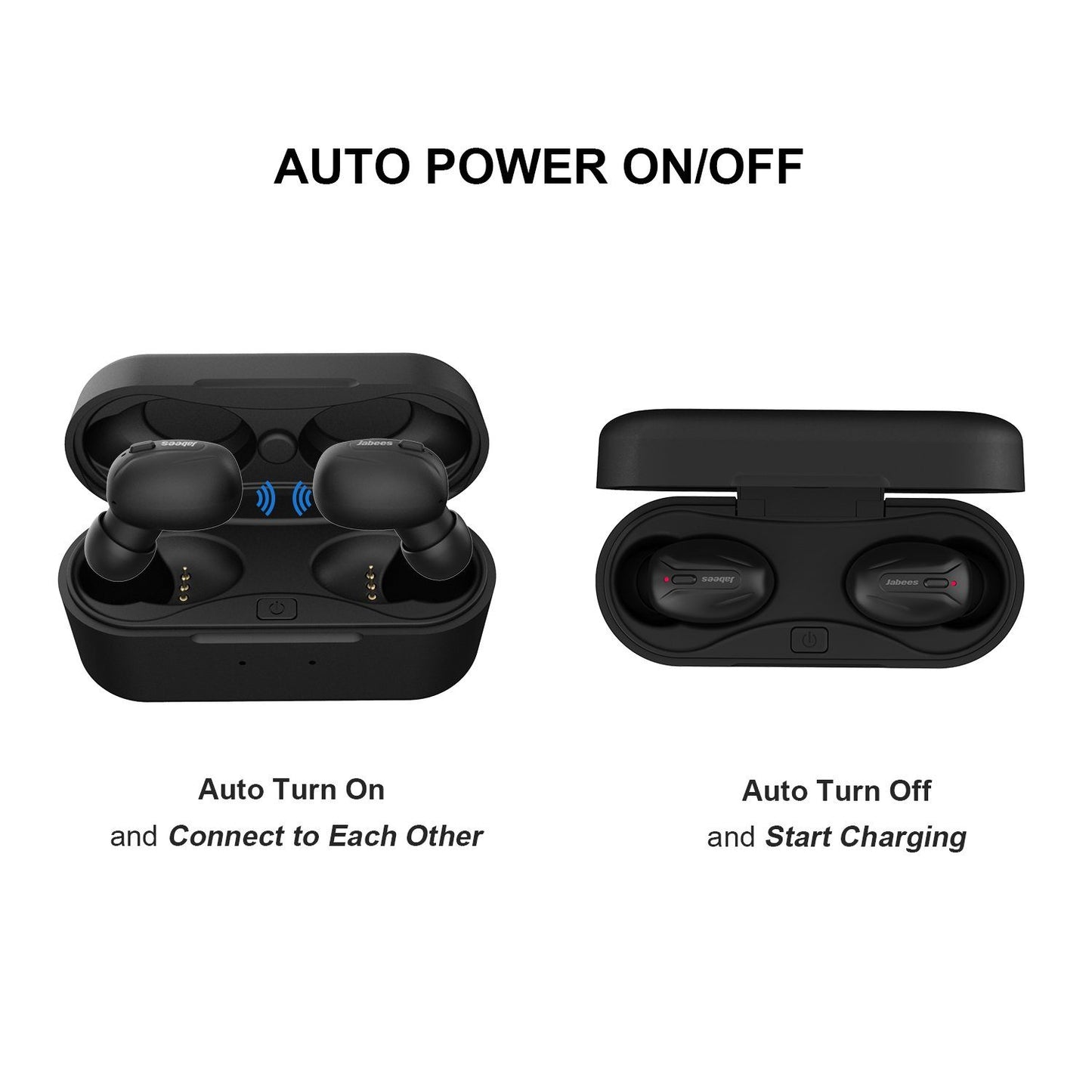 Beeing - Wireless Earbuds with QI-Enabled Wireless charging case