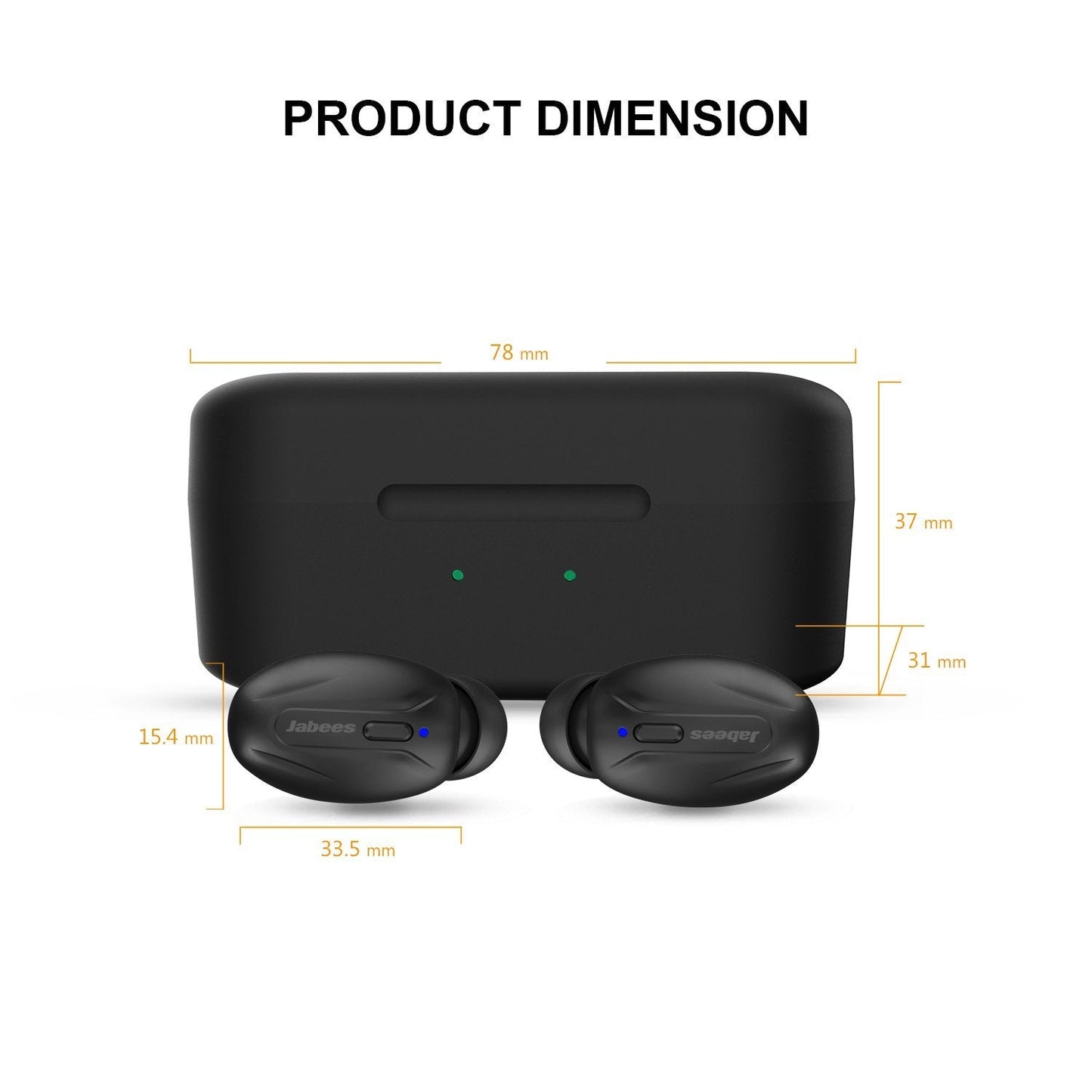 Beeing - Wireless Earbuds with QI-Enabled Wireless charging case
