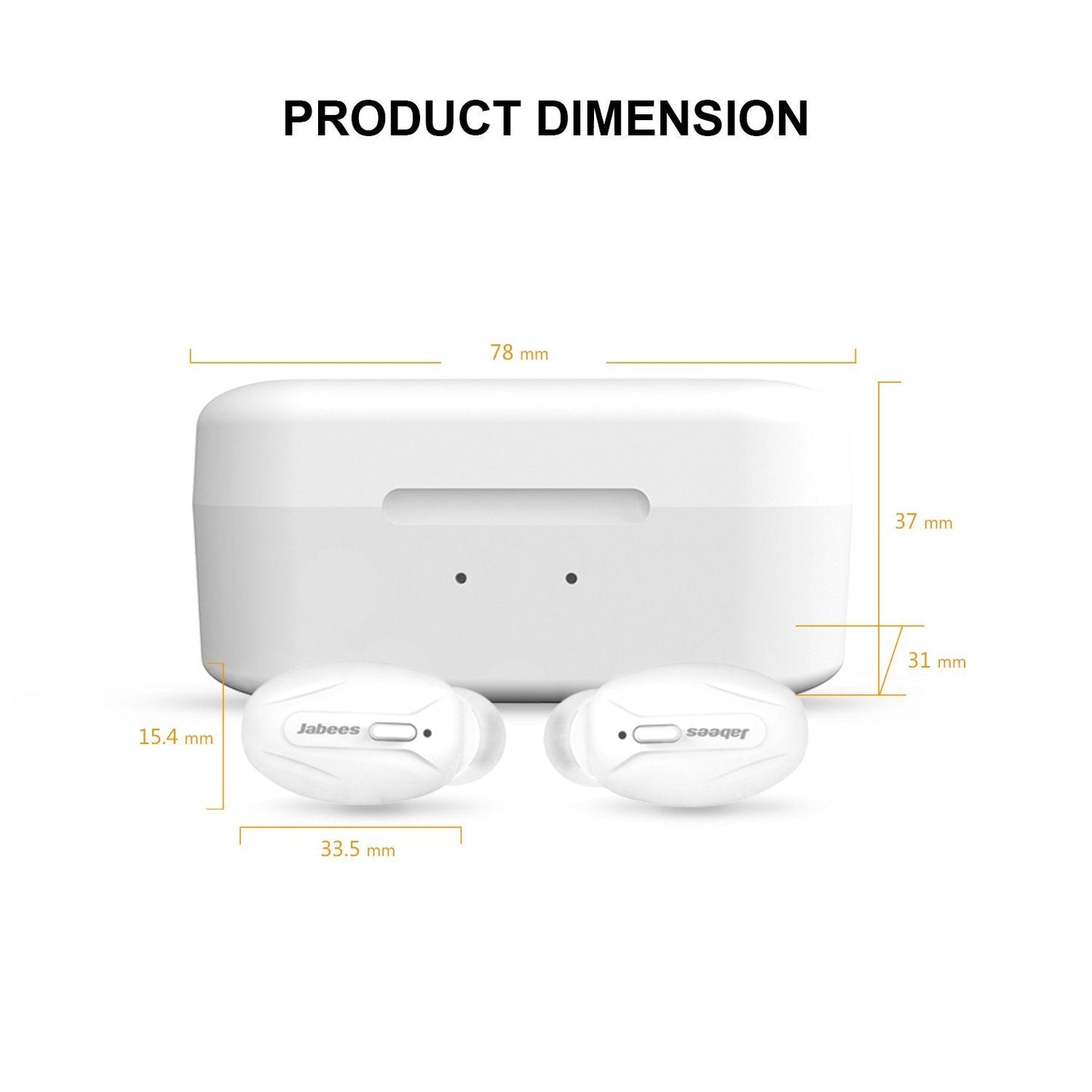 Beeing - Wireless Earbuds with QI-Enabled Wireless charging case